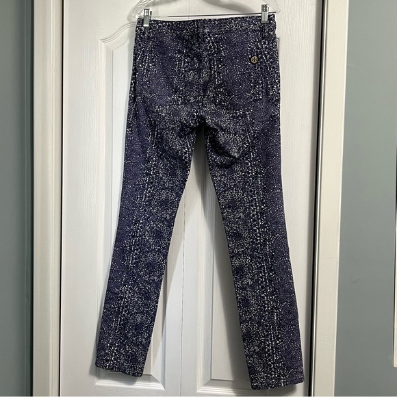 TORY BURCH Super Skinny Jeans with Purple Floral Pattern Womens size 28 denim - Picture 6 of 16